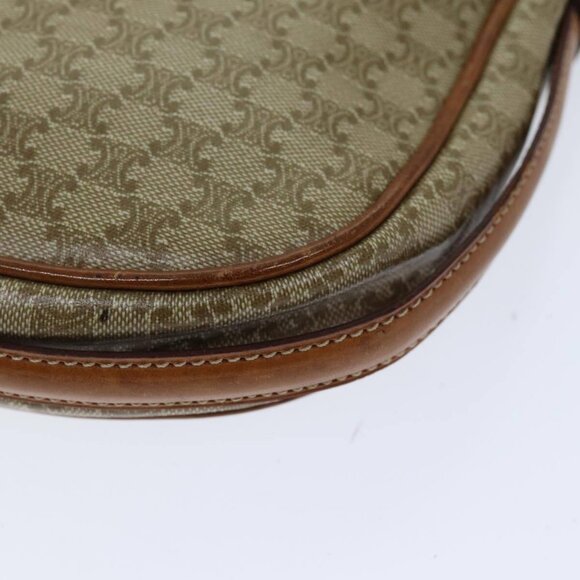 CELINE Macadam Canvas Shoulder Bag Beige Auth - Picture 13 of 16